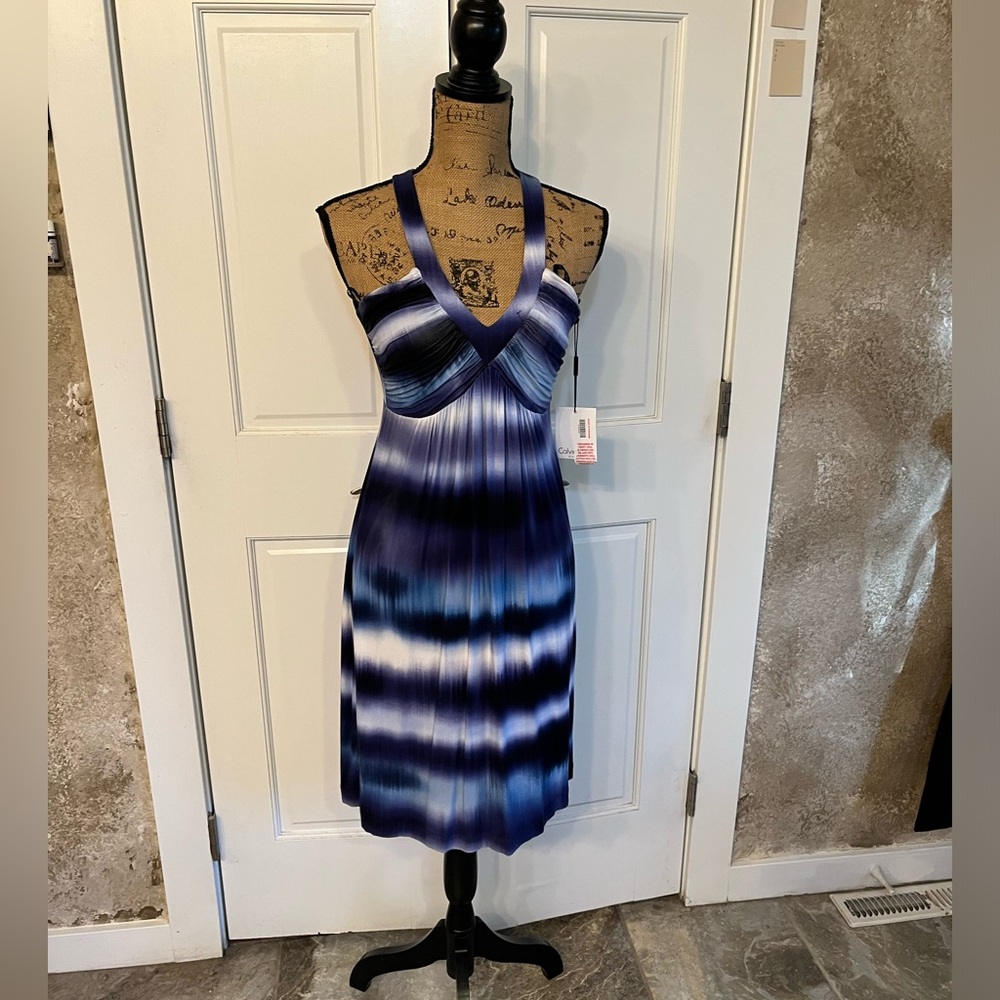 Calvin Klein summer dress 4 NWT tie dye